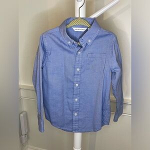 EUC Janie and Jack Classic Blue Oxford Button-Down Shirt – Size 4T